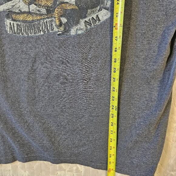 Harley Davidson Albuquerque NM Graphic Tee Mens XL Thunderbird Moto Biker Grunge - Picture 3 of 6